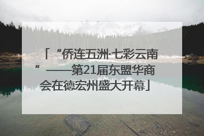 “侨连五洲·七彩云南”——第21届东盟华商会在德宏州盛大开幕