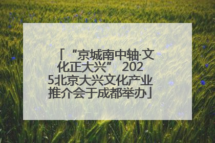 “京城南中轴·文化正大兴” 2025北京大兴文化产业推介会于成都举办