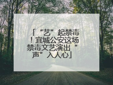 “艺”起禁毒！宜城公安这场禁毒文艺演出“声”入人心