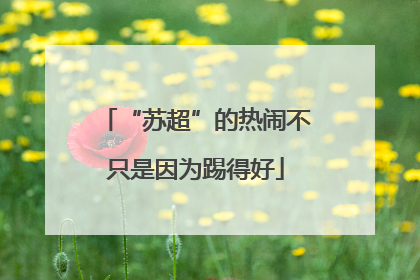 “苏超”的热闹不只是因为踢得好