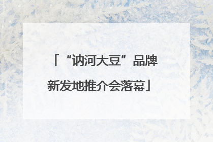 “讷河大豆”品牌新发地推介会落幕