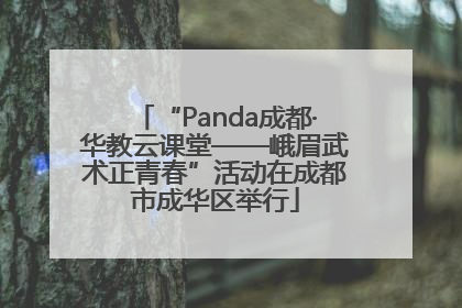 “Panda成都·华教云课堂——峨眉武术正青春”活动在成都市成华区举行