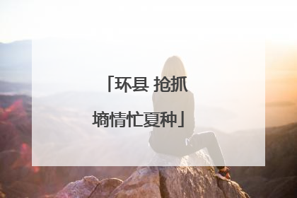 环县 抢抓墒情忙夏种