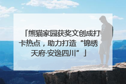 熊猫家园获奖文创成打卡热点，助力打造“锦绣天府·安逸四川”