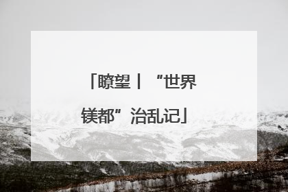 瞭望丨“世界镁都”治乱记