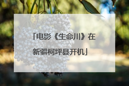 电影《生命川》在新疆柯坪县开机
