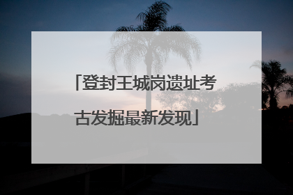 登封王城岗遗址考古发掘最新发现