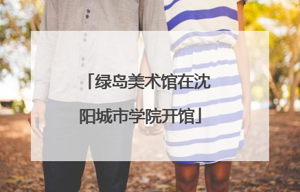 绿岛美术馆在沈阳城市学院开馆