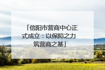 信阳市营商中心正式成立：以保障之力 筑营商之基