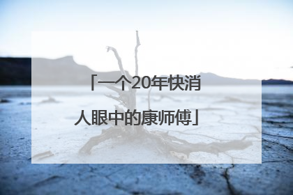 一个20年快消人眼中的康师傅