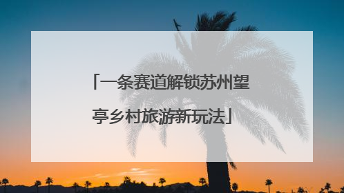一条赛道解锁苏州望亭乡村旅游新玩法