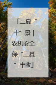 三夏“丰”景｜农机安全保“三夏”丰收