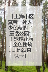 上海市区藏着一处人少免费的“童话公园”！绣球花海、金色秘境……地铁直达→