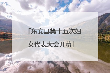 东安县第十五次妇女代表大会开幕