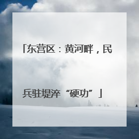 东营区：黄河畔，民兵驻堤淬“硬功”
