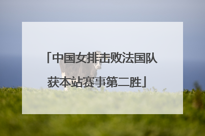 中国女排击败法国队 获本站赛事第二胜