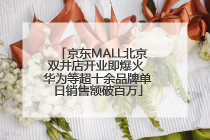京东MALL北京双井店开业即爆火 华为等超十余品牌单日销售额破百万