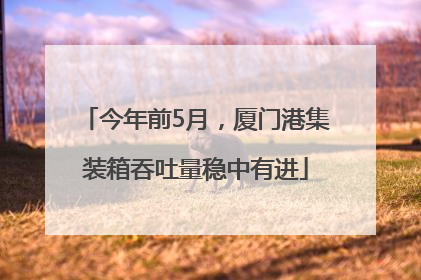 今年前5月，厦门港集装箱吞吐量稳中有进