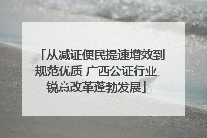 从减证便民提速增效到规范优质 广西公证行业锐意改革蓬勃发展