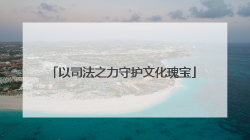 以司法之力守护文化瑰宝