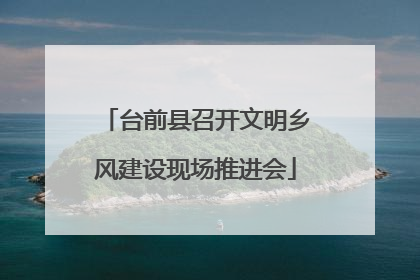 台前县召开文明乡风建设现场推进会