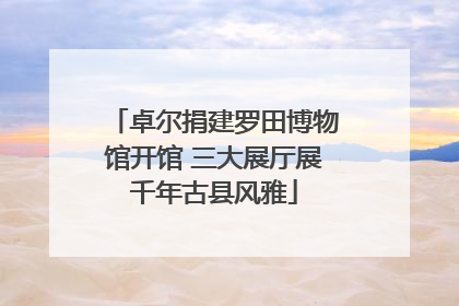 卓尔捐建罗田博物馆开馆 三大展厅展千年古县风雅