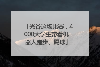 光谷这场比赛，4000大学生带着机器人跑步、踢球
