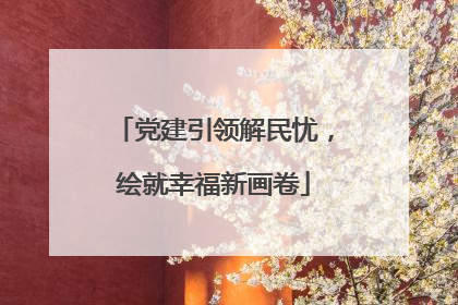 党建引领解民忧，绘就幸福新画卷