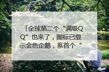 全球第二个“满级QQ”也来了，图标已显示金色企鹅，系首个“满级QQ”的小号