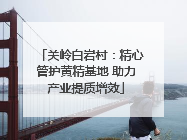 关岭白岩村：精心管护黄精基地 助力产业提质增效