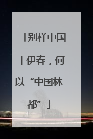 别样中国丨伊春，何以“中国林都”