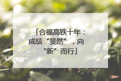 合福高铁十年：成绩“斐然”，向“新”而行
