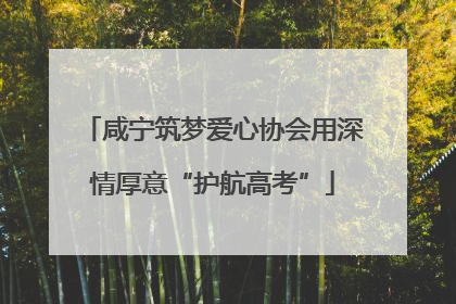 咸宁筑梦爱心协会用深情厚意“护航高考”