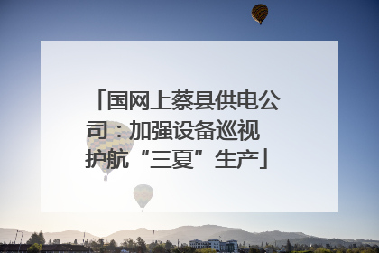 国网上蔡县供电公司：加强设备巡视 护航“三夏”生产