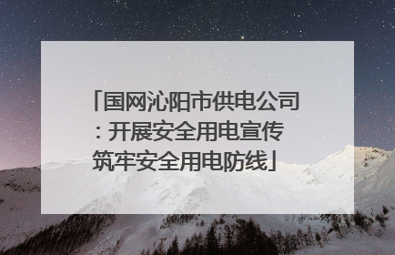 国网沁阳市供电公司：开展安全用电宣传 筑牢安全用电防线