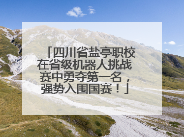 四川省盐亭职校在省级机器人挑战赛中勇夺第一名，强势入围国赛！