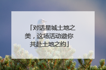 对话星城土地之美，这场活动邀你共赴土地之约