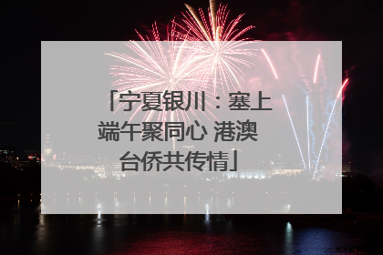 宁夏银川：塞上端午聚同心 港澳台侨共传情