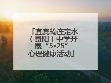 宜宾筠连定水（景阳）中学开展“5•25”心理健康活动