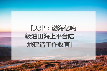 天津：渤海亿吨级油田海上平台陆地建造工作收官