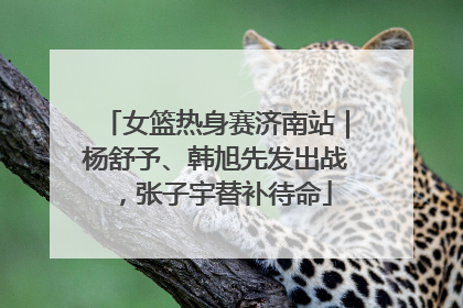 女篮热身赛济南站｜杨舒予、韩旭先发出战，张子宇替补待命