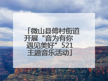 微山县傅村街道开展“音为有你 遇见美好”521主题音乐活动