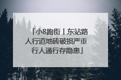 小8跑街丨东站路人行道地砖破损严重 行人通行存隐患