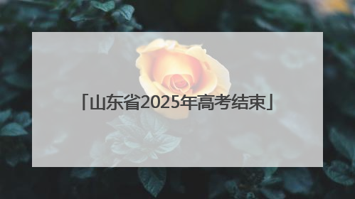 山东省2025年高考结束