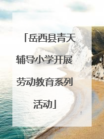 岳西县青天辅导小学开展劳动教育系列活动