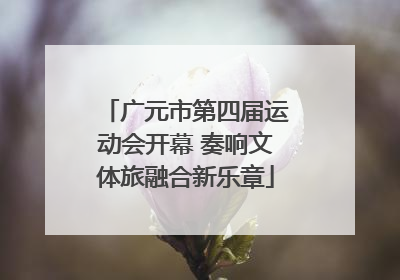 广元市第四届运动会开幕 奏响文体旅融合新乐章