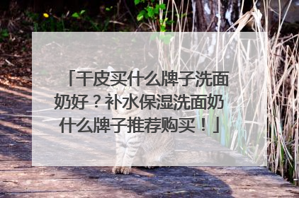 干皮买什么牌子洗面奶好？补水保湿洗面奶什么牌子推荐购买！