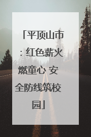 平顶山市：红色薪火燃童心 安全防线筑校园