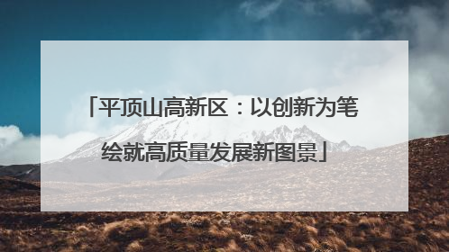 平顶山高新区：以创新为笔 绘就高质量发展新图景