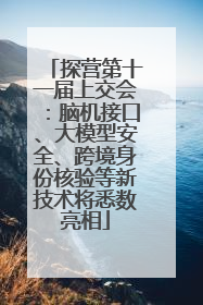 探营第十一届上交会：脑机接口、大模型安全、跨境身份核验等新技术将悉数亮相